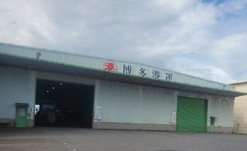 博多港運打ち換え工事（2025年7月）